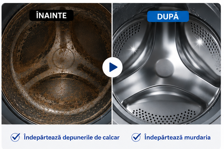 Luciu - Tablete Profesionale pentru Curățarea Mașinii de Spălat